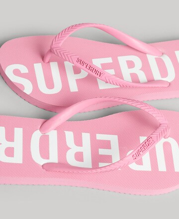 Superdry T-Bar Sandals in Pink