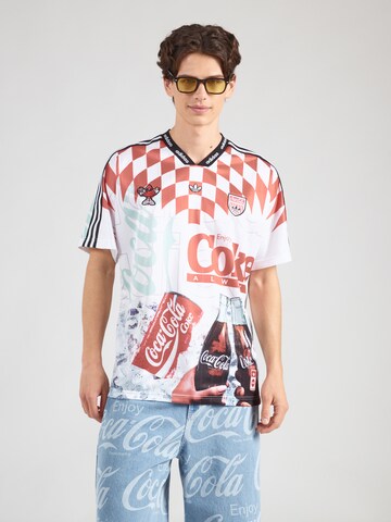 ADIDAS ORIGINALS Shirt 'Coca Cola Classic' in White: front