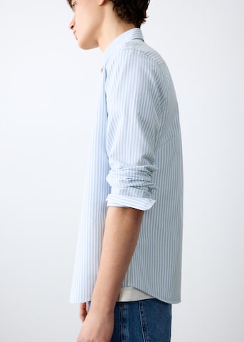 MANGO TEEN Regular fit Button Up Shirt in Blue