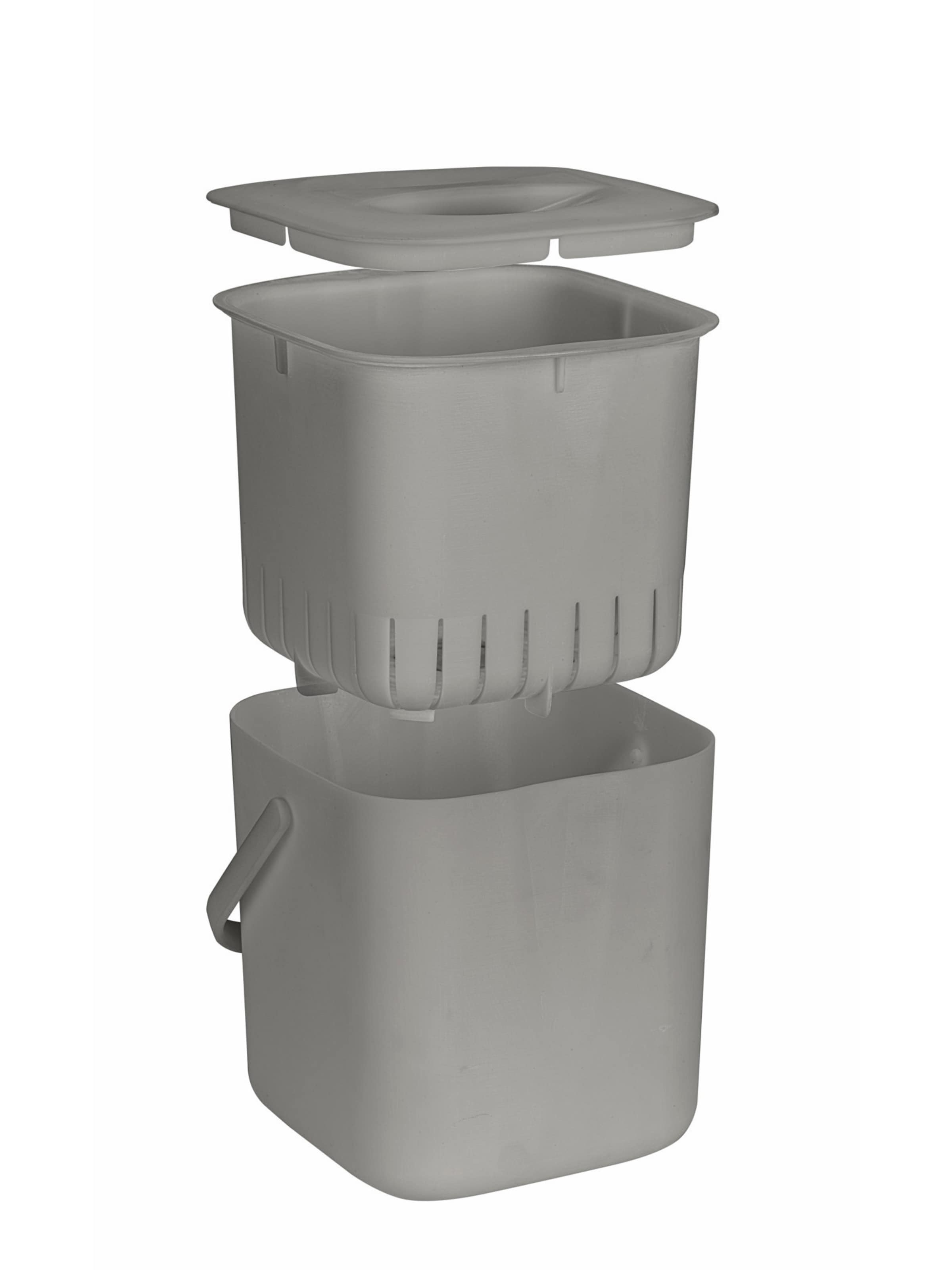 Wenko Küchenabfalleimer 'Conny' in Grau