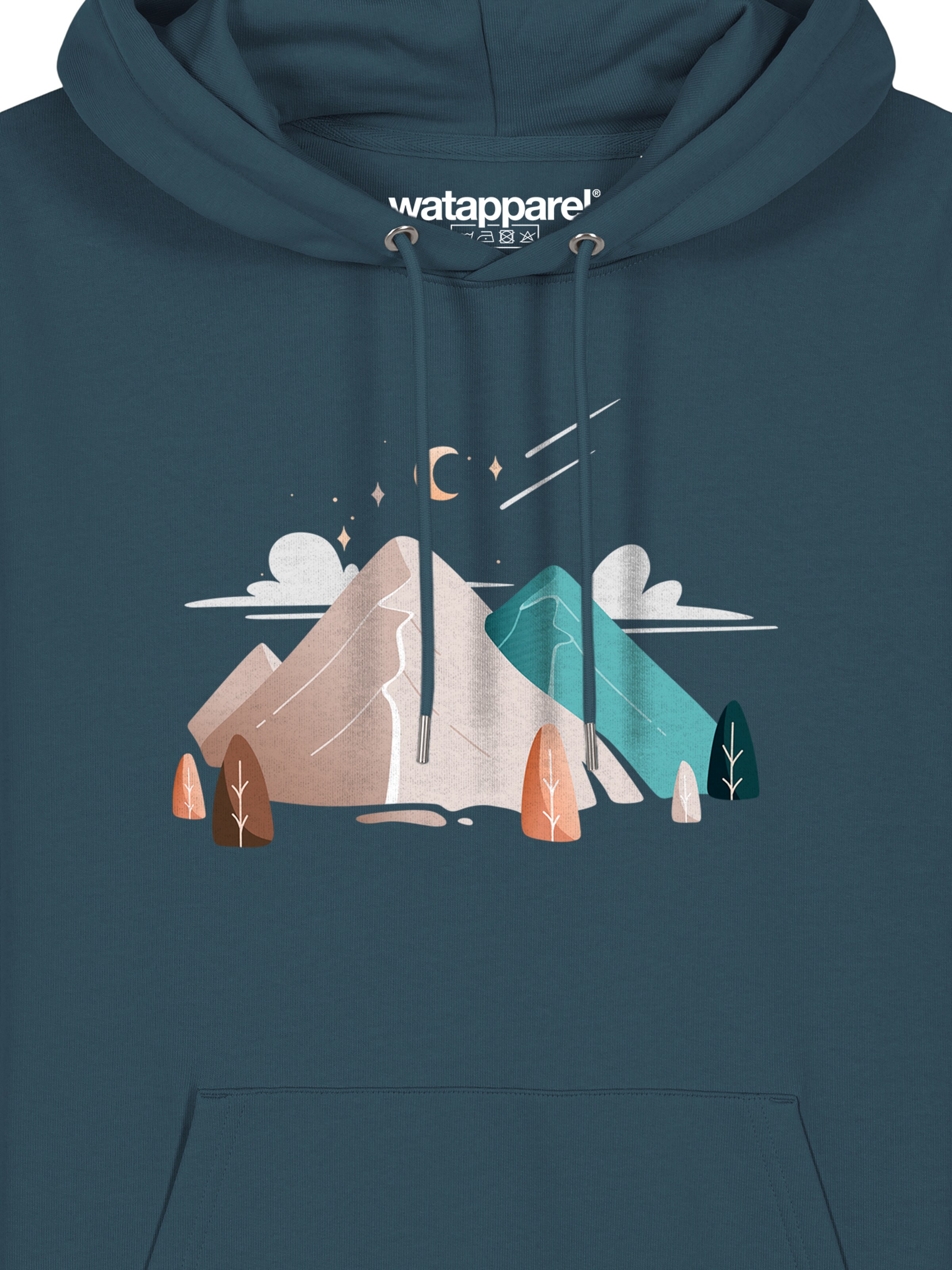 Sweat-shirt 'Night & Clouds' Watapparel en bleu