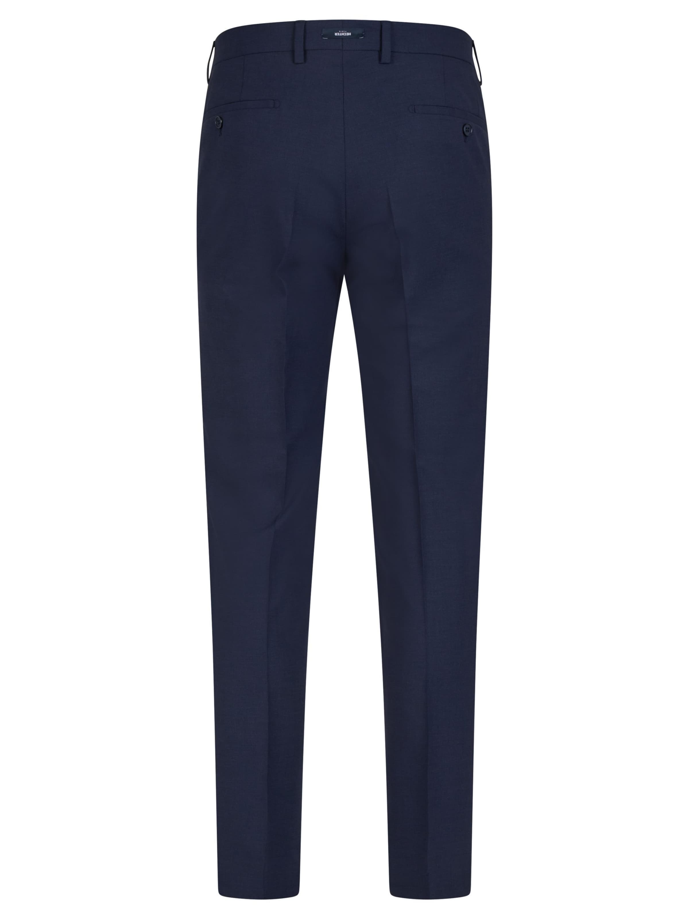 Regular Pantalon à plis HECHTER PARIS en bleu