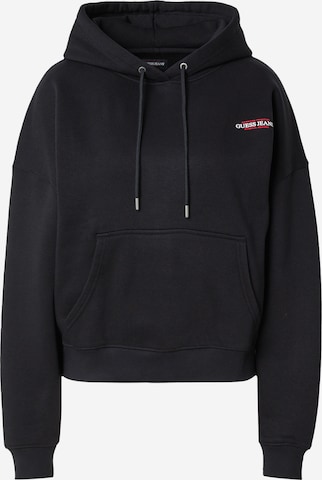 GUESS JEANS Суичър в черно: отпред