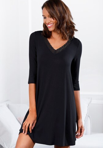 Chemise de nuit s.Oliver en noir : devant