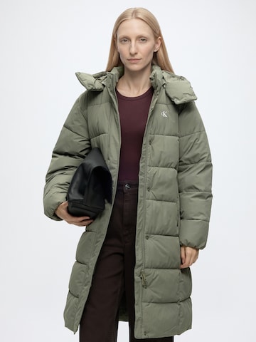 Calvin Klein Jeans Zimski plašč | zelena barva: sprednja stran