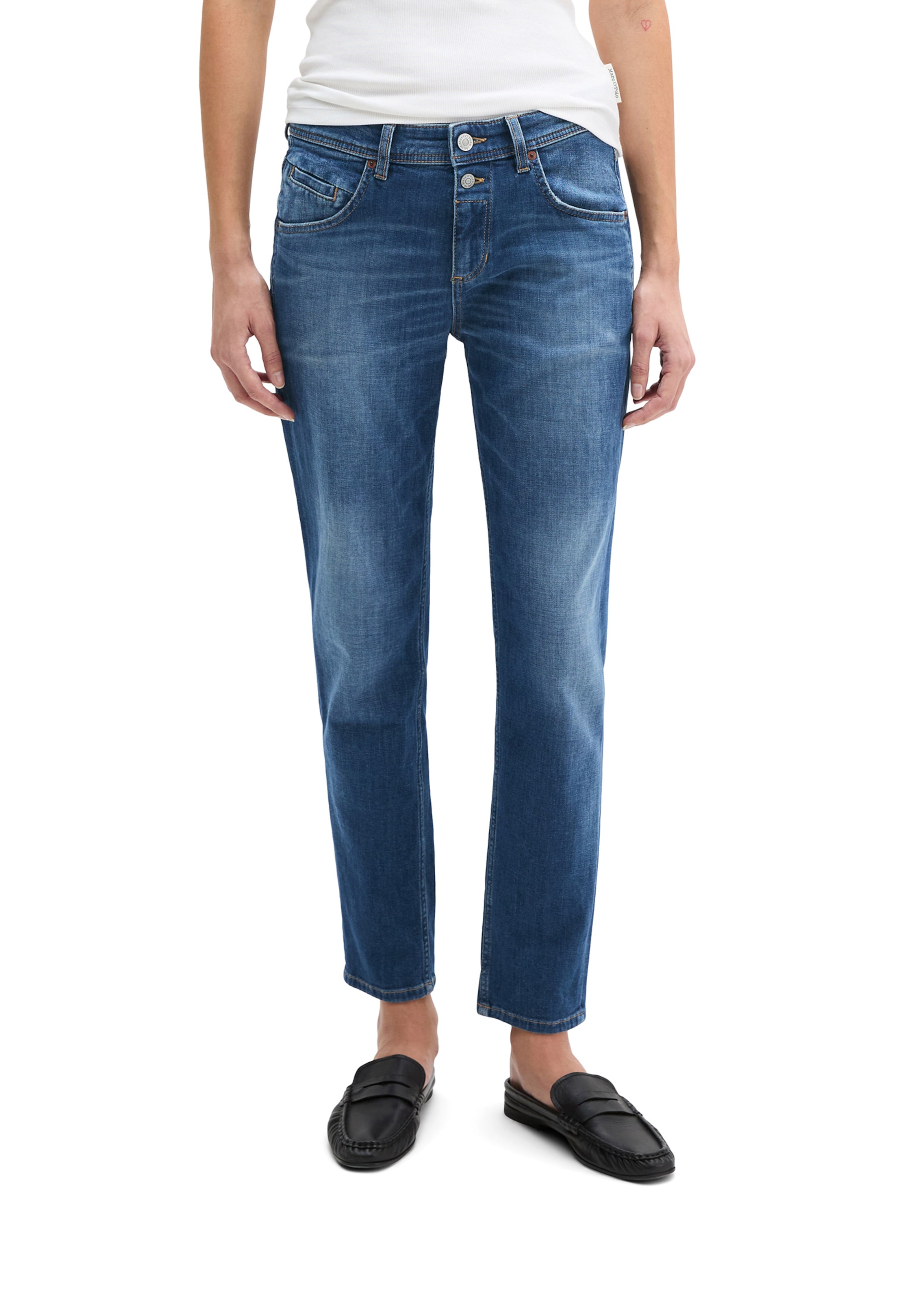 Loosefit Jean Marc O'Polo en bleu : devant