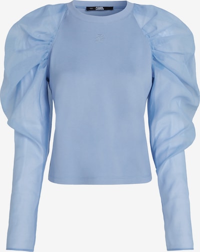 Bluză Karl Lagerfeld pe albastru deschis, Vizualizare produs
