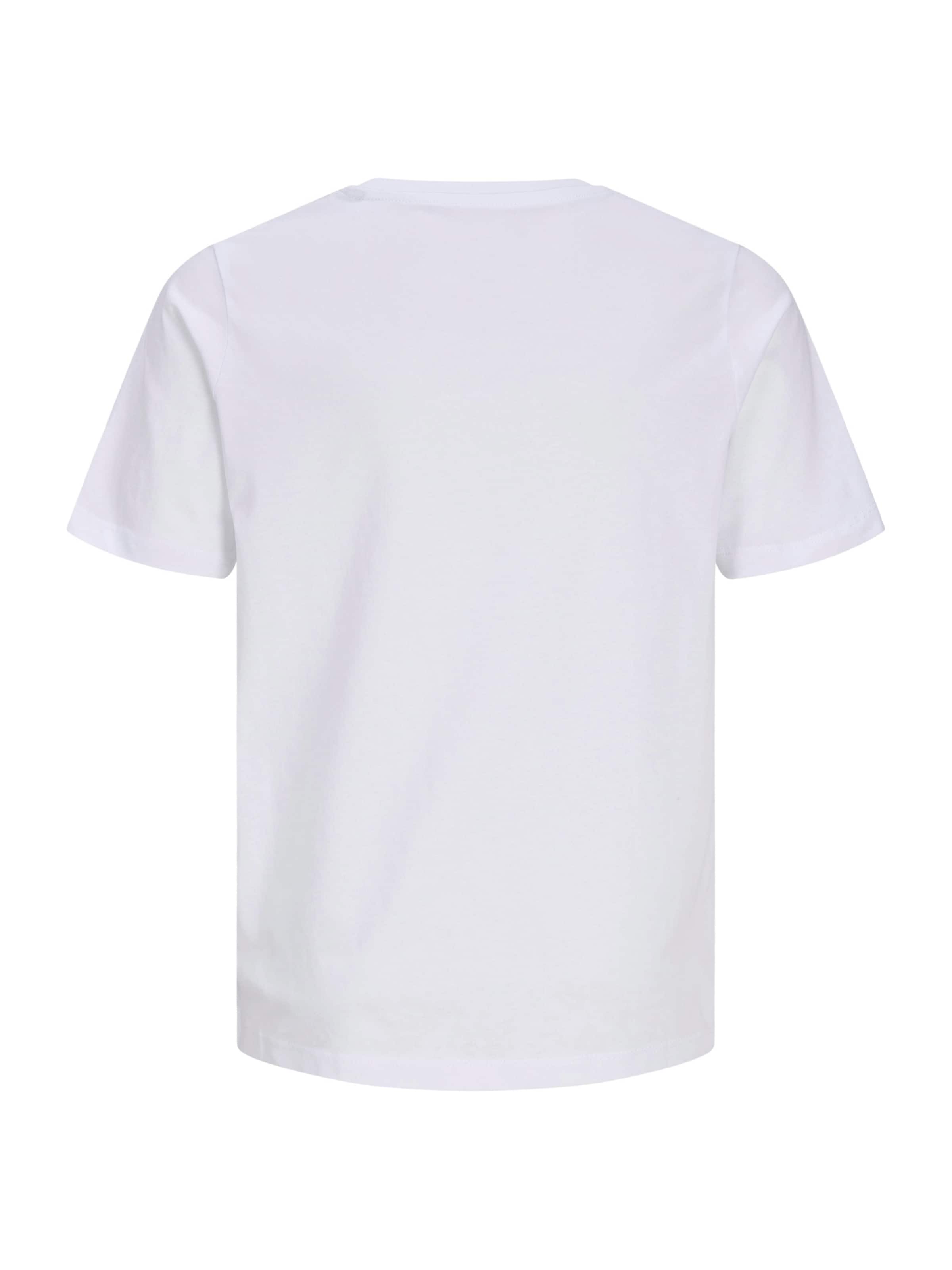 Tricou 'JORNANTUCKET' de la Jack & Jones Junior pe alb