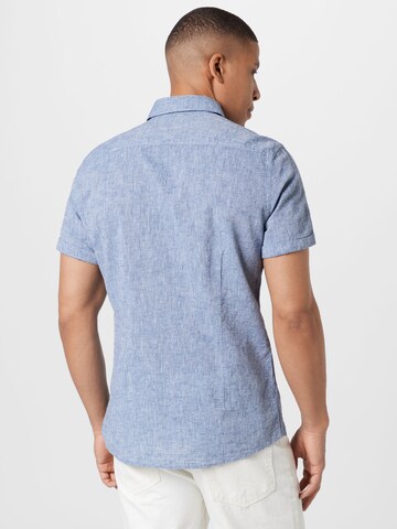 STRELLSON Regular fit Button Up Shirt 'Corvin' in Blue