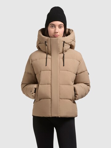 Veste d’hiver 'Valina2' khujo en beige : devant