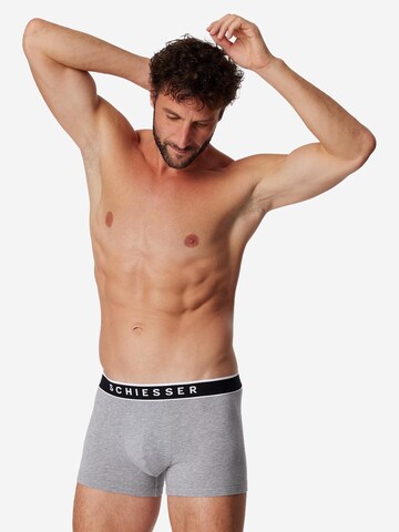 SCHIESSER Boxershorts '95/5 Organic Cotton' in Grijs