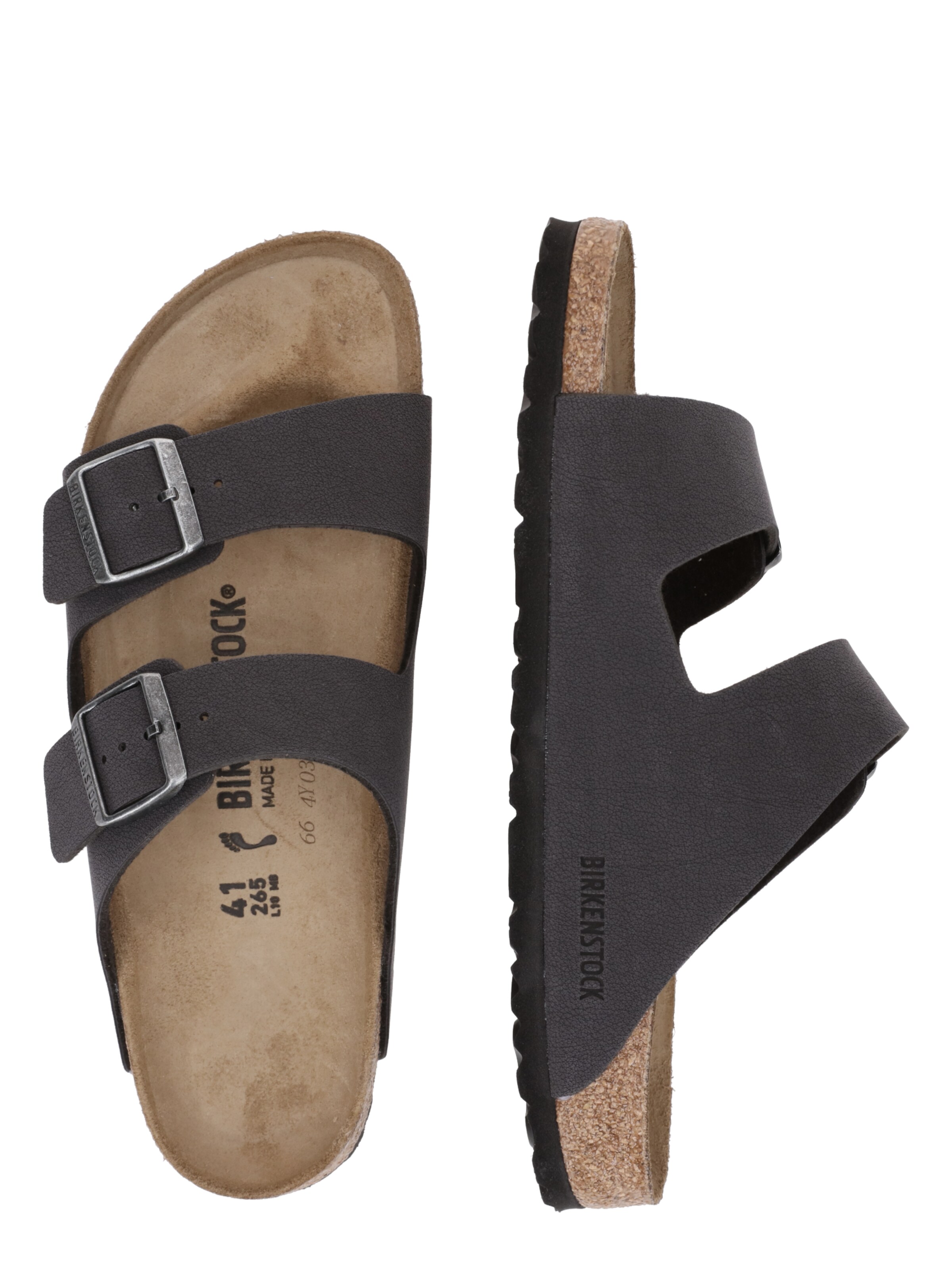 BIRKENSTOCK Pantoletter 'Arizona' i grå