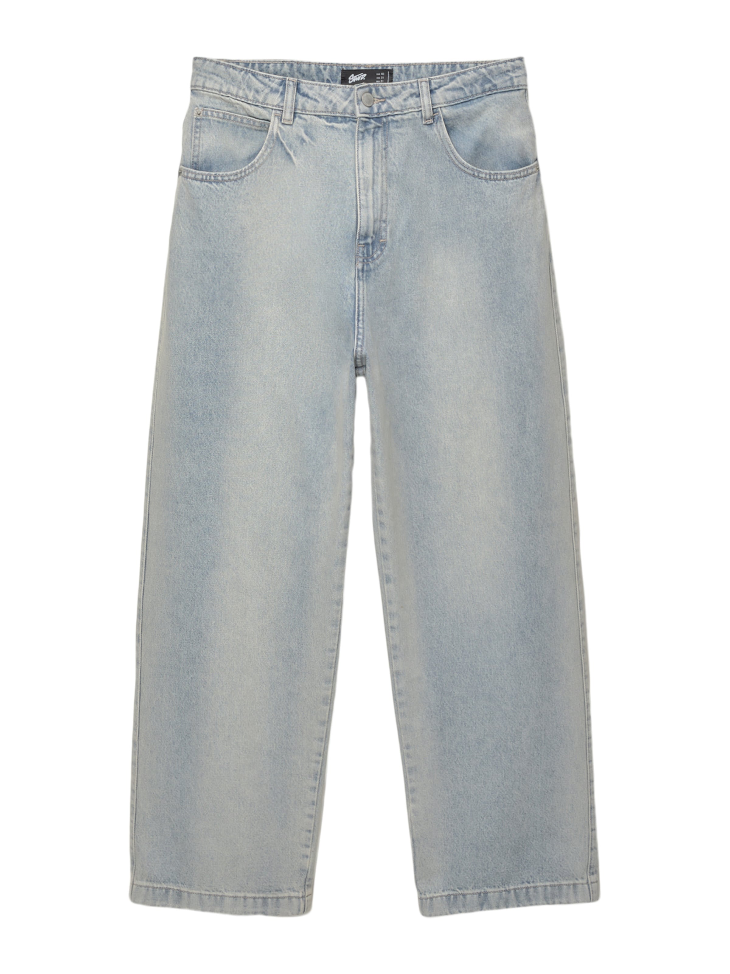 Pull&Bear Baggy Jeans i blå: framsida