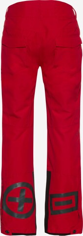 CHIEMSEE Regular Outdoor Pants 'Taos' in Red