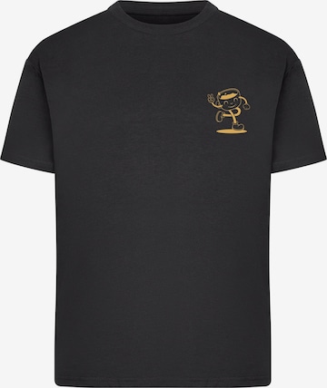 Merchcode Shirt 'Espresso' in Zwart: voorkant