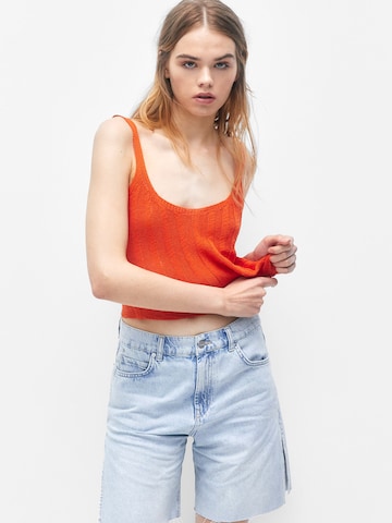 Tops en tricot Pull&Bear en orange : devant