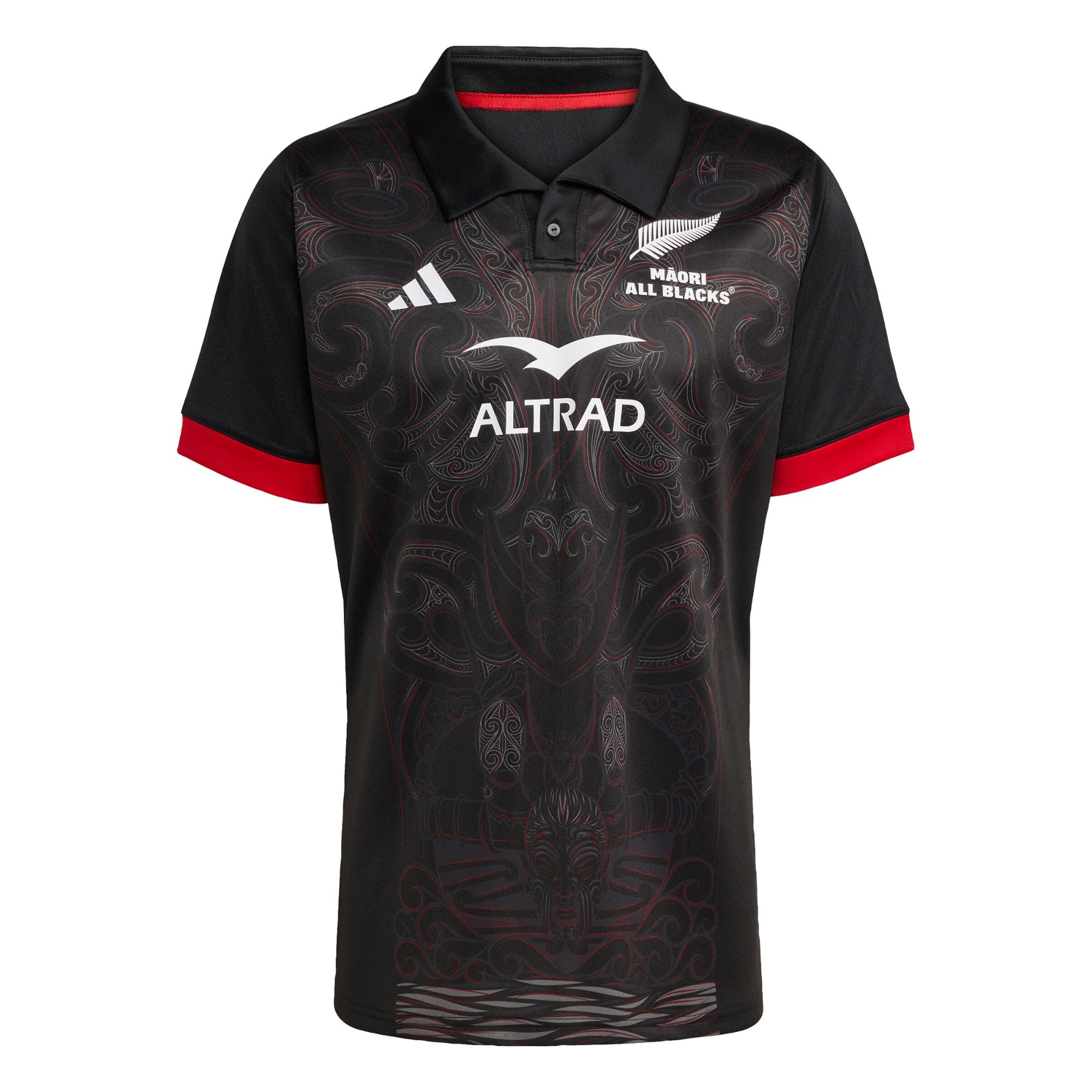 Maglia trikot 'Māori All Blacks' di ADIDAS PERFORMANCE in nero: frontale