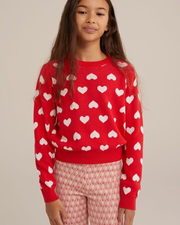 WE Fashion Sweter w kolorze czerwony