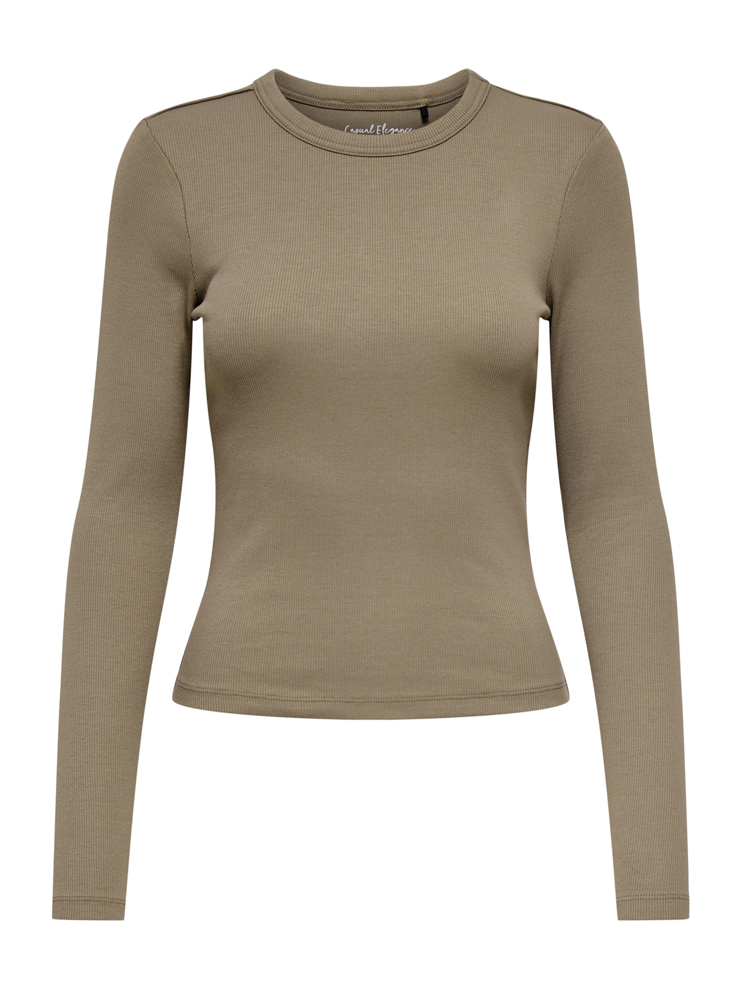 ONLY T-shirt 'ONLVAL' i brun: framsida