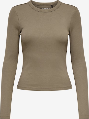 ONLY T-shirt 'ONLVAL' i brun: framsida