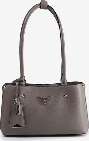 GUESS Schultertasche 'Meridian II' in Grau: Vorderseite