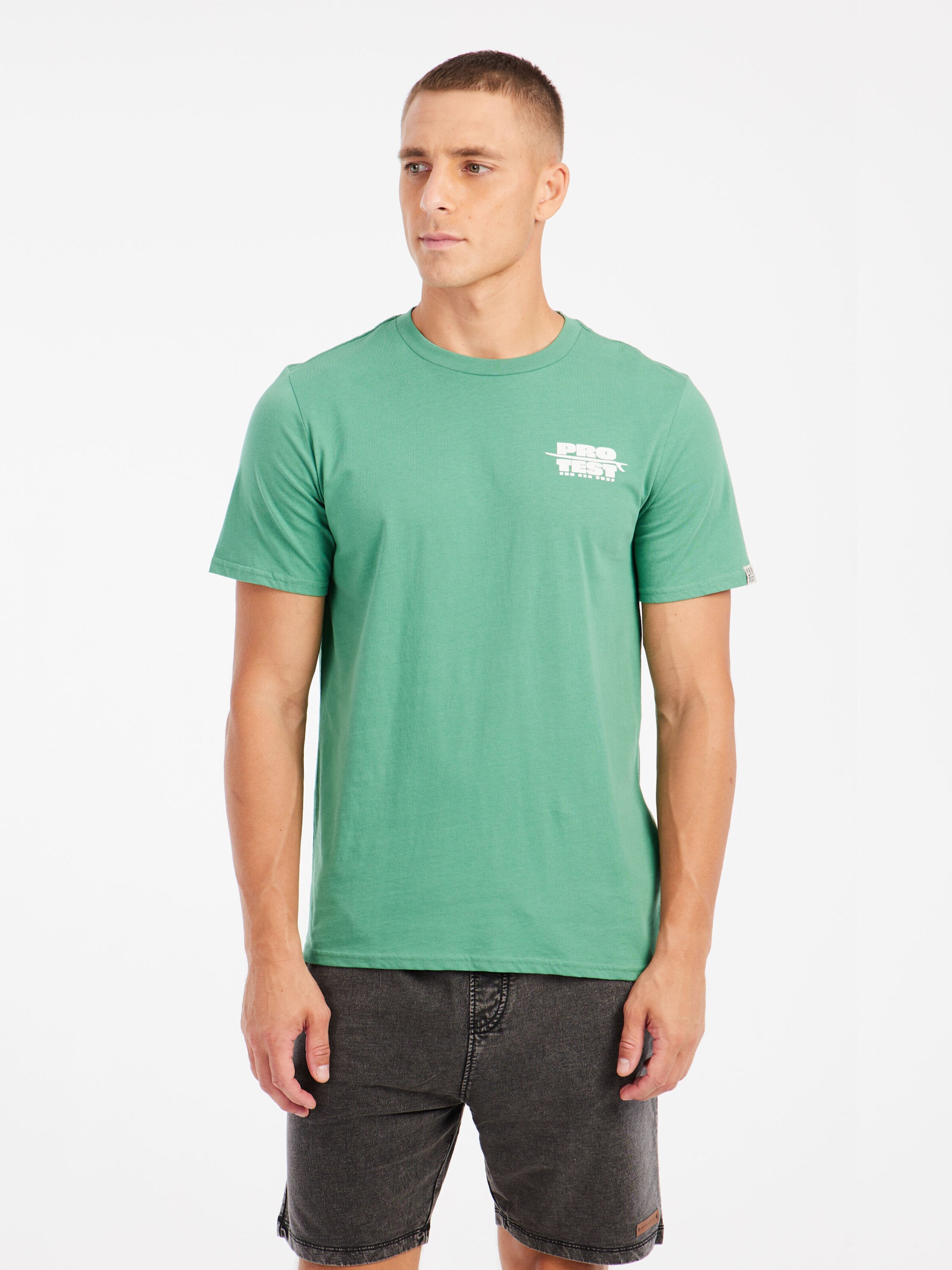 PROTEST Shirt 'PRTBaio' in Green: front