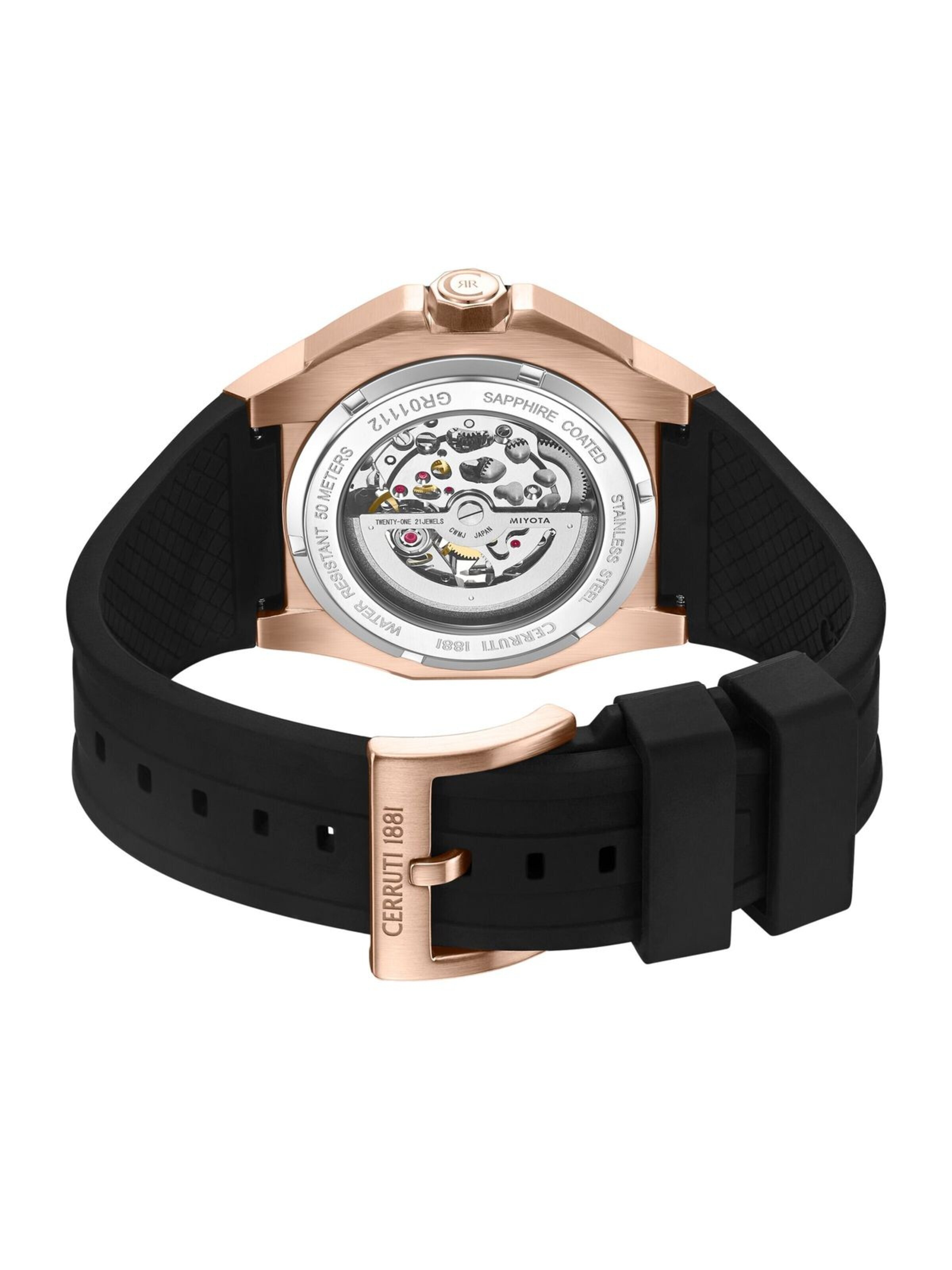 CERRUTI 1881 Analoguhr 'Automatic watch Arrezo'‌‌‌‌‌‌ in Schwarz