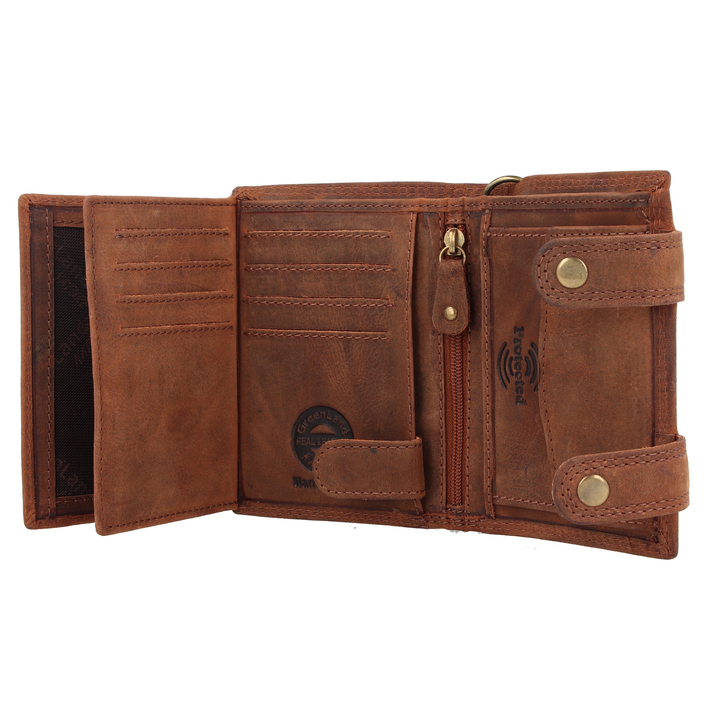 Portamonete 'Montenegro' di Greenland Nature in marrone