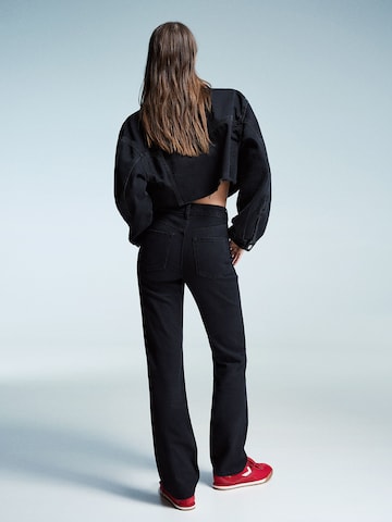 Coupe slim Jean Bershka en noir