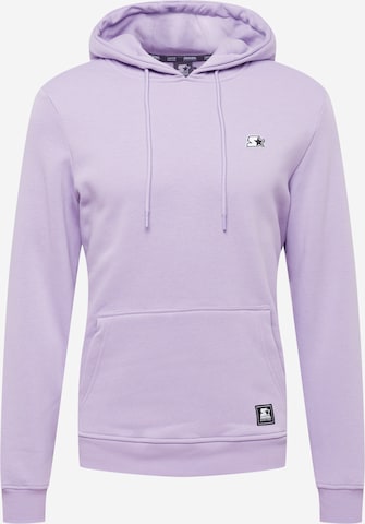 Sweat-shirt 'Essential' Starter Black Label en violet : devant