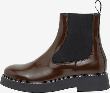 Bianco Chelsea boots 'GISSEL' in Bruin: voorkant