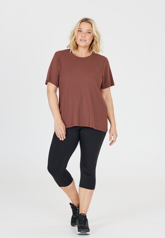 Q by Endurance Performance shirt 'Camali' in Brown
