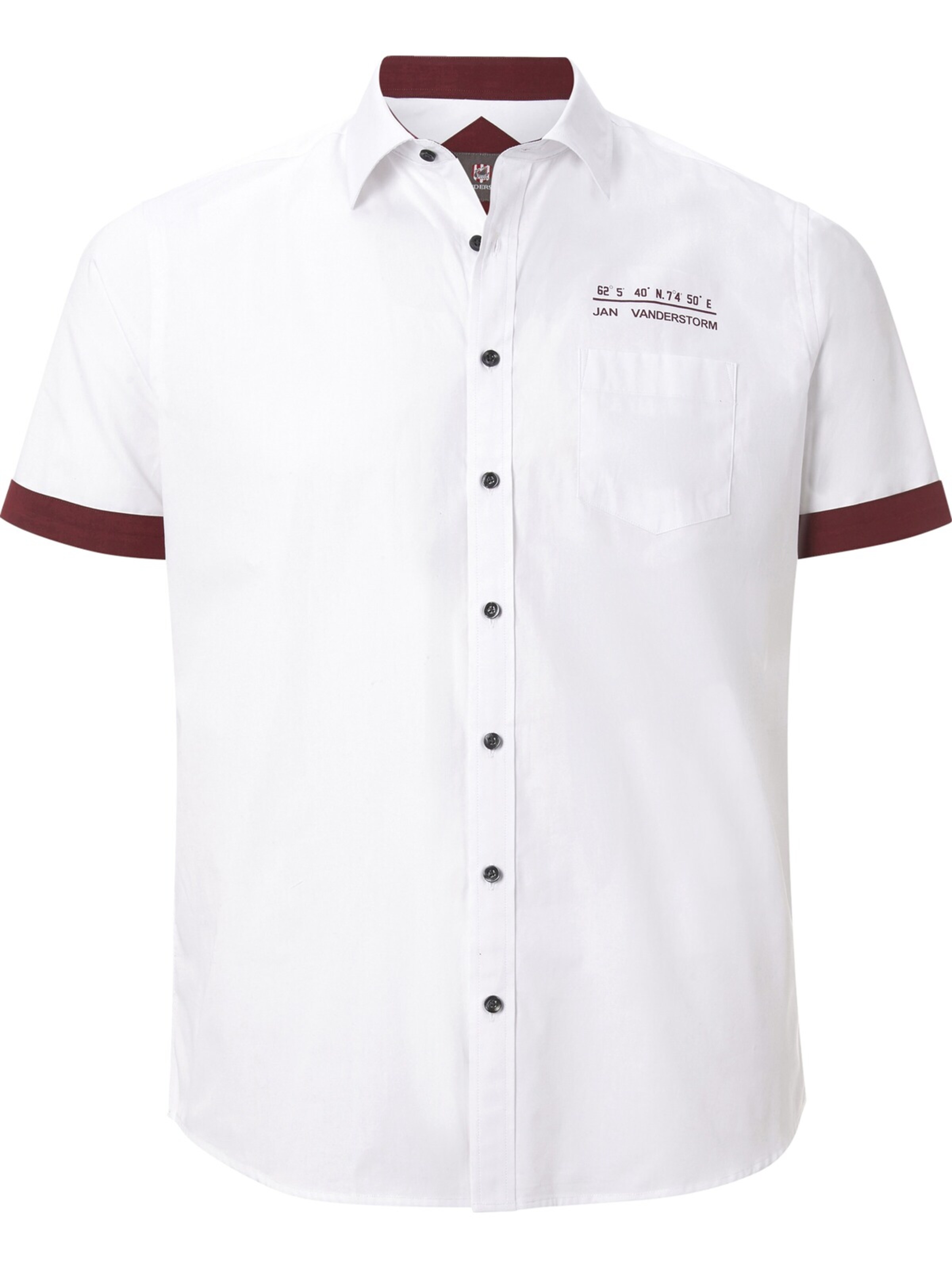 Jan Vanderstorm Comfort Fit Doppelpack Hemd 'Evin' in Rot