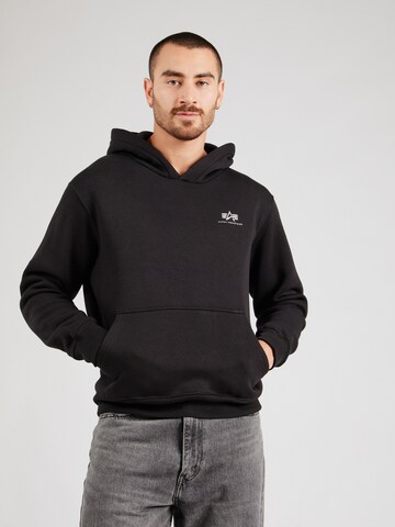 ALPHA INDUSTRIES Sweatshirt in Schwarz: Vorderseite