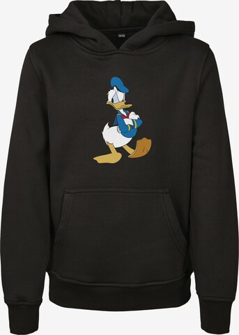 Mister Tee Regular fit Sweatshirt 'Donald Duck Pose' in Black: front