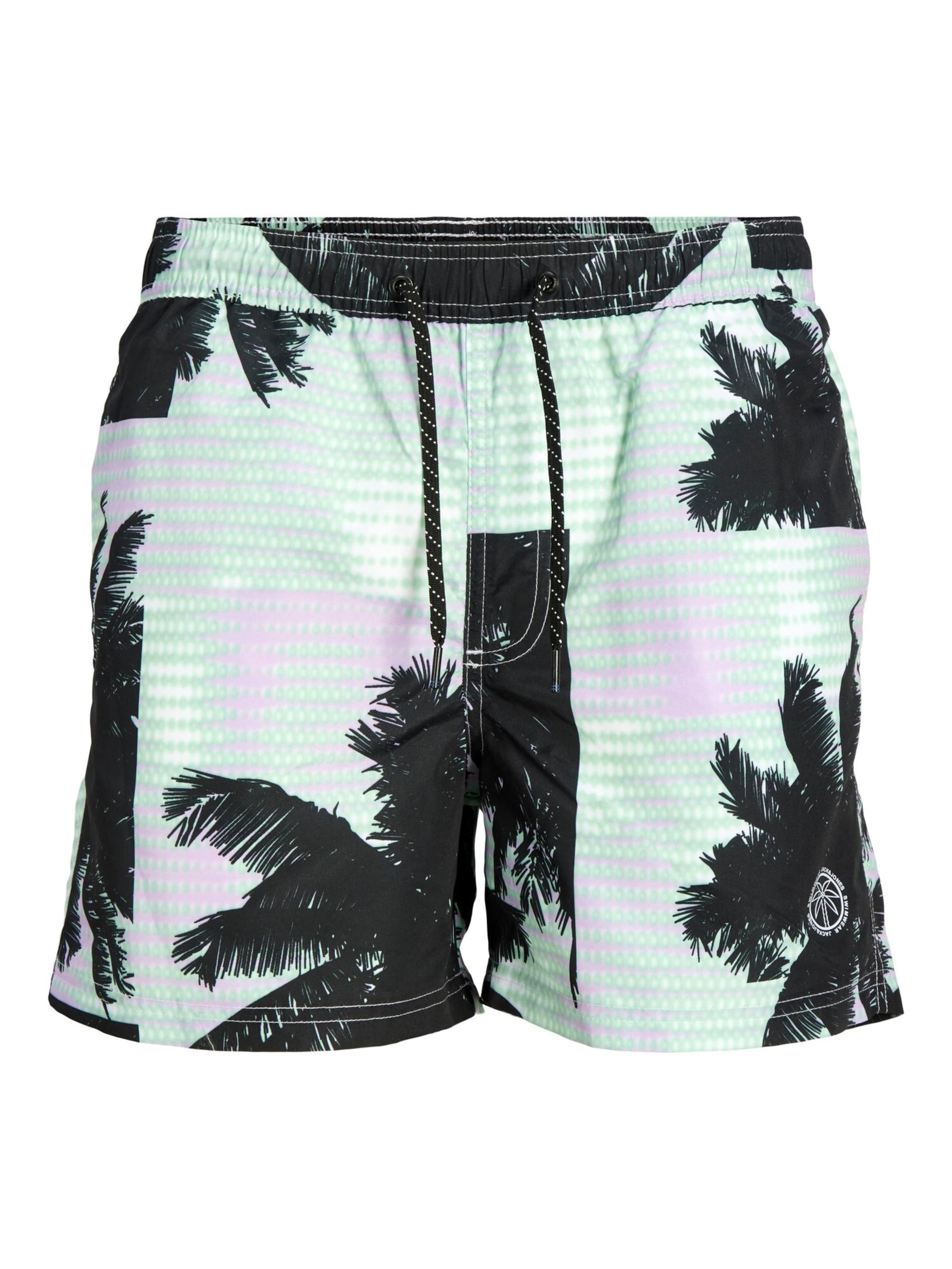 Maillot de bain 'Fiji' JACK & JONES en noir : devant