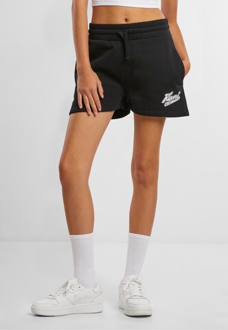 Karl Kani Regular Pants in Black: front