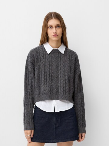 Bershka Trui in Grijs: voorkant