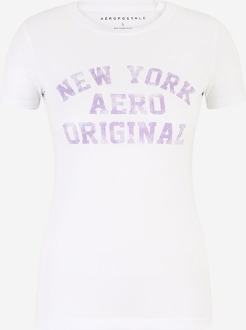 AÉROPOSTALE Shirts 'JUN' i hvid: forside