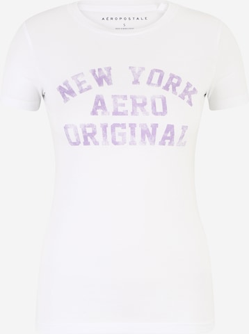AÉROPOSTALE Shirt 'JUN' in White: front