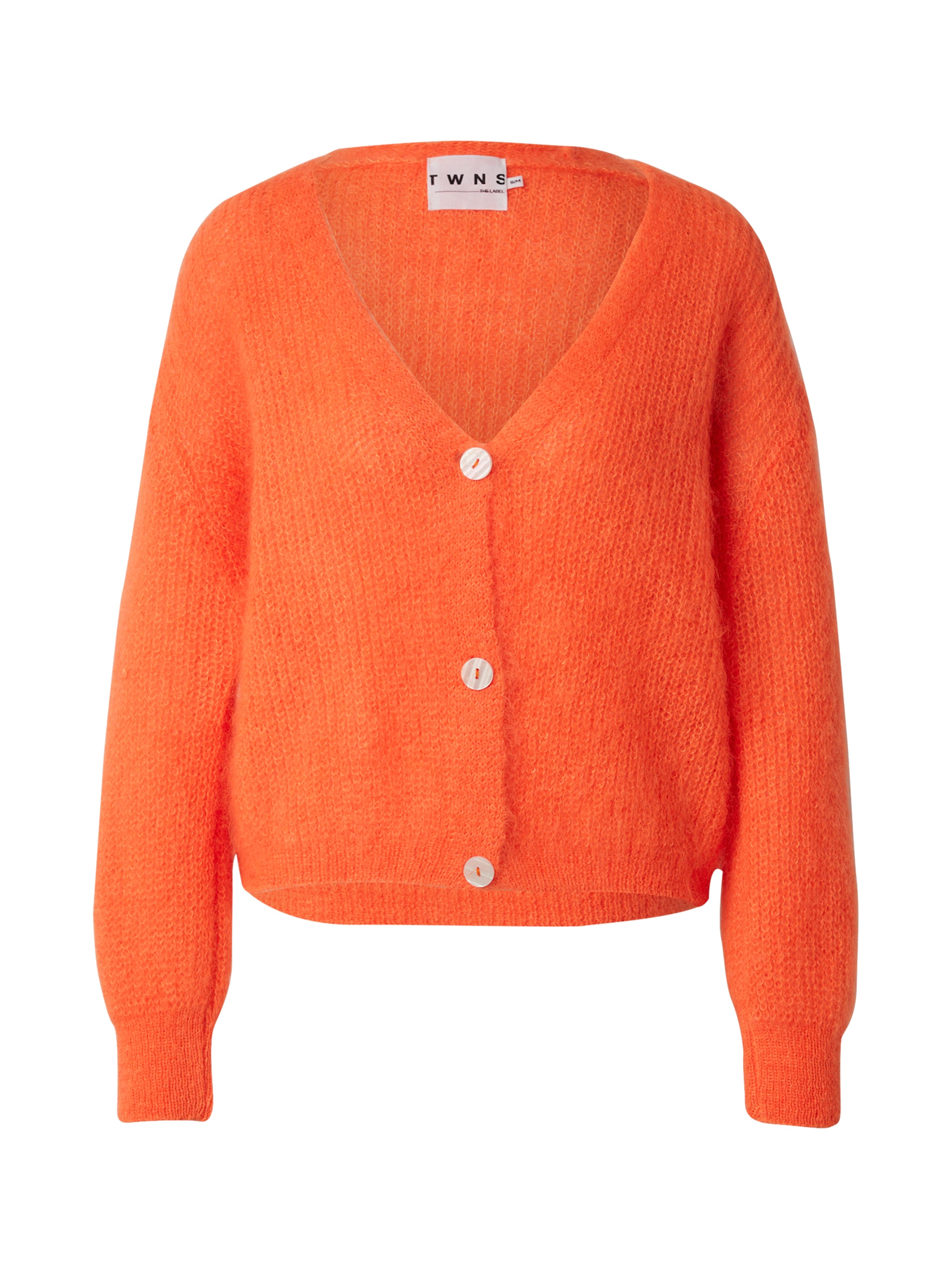 TWNS THE LABEL Knit cardigan 'Erie' in Orange: front