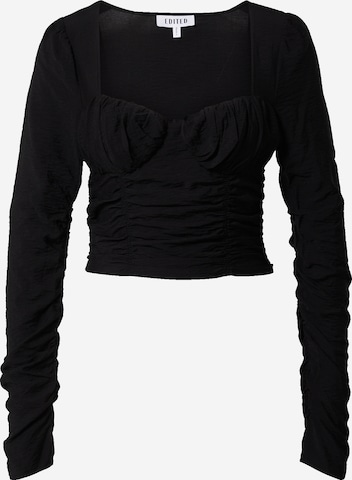 EDITED Shirt 'Giorgina' in Black: front