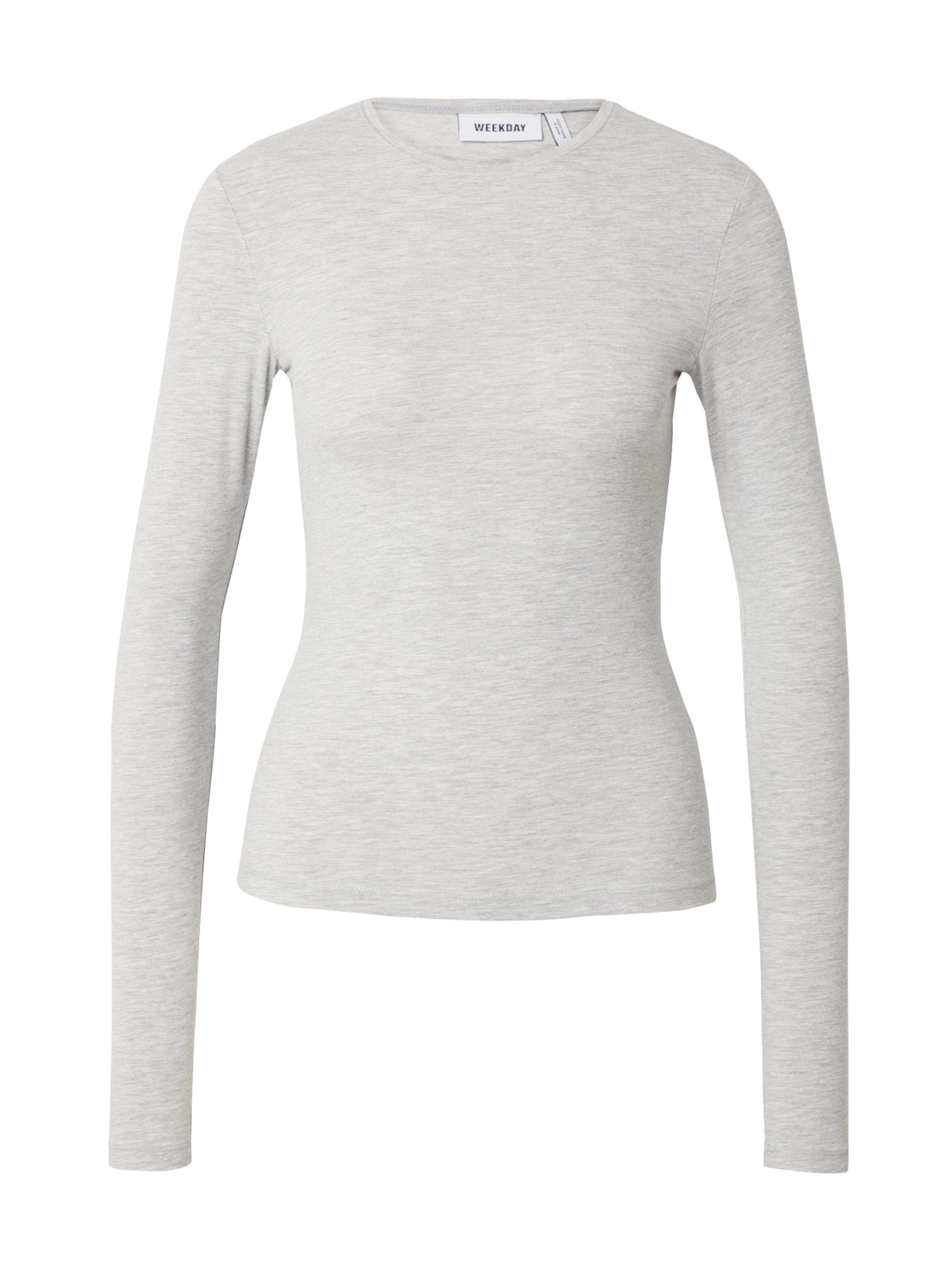 WEEKDAY Shirt in Grijs: voorkant
