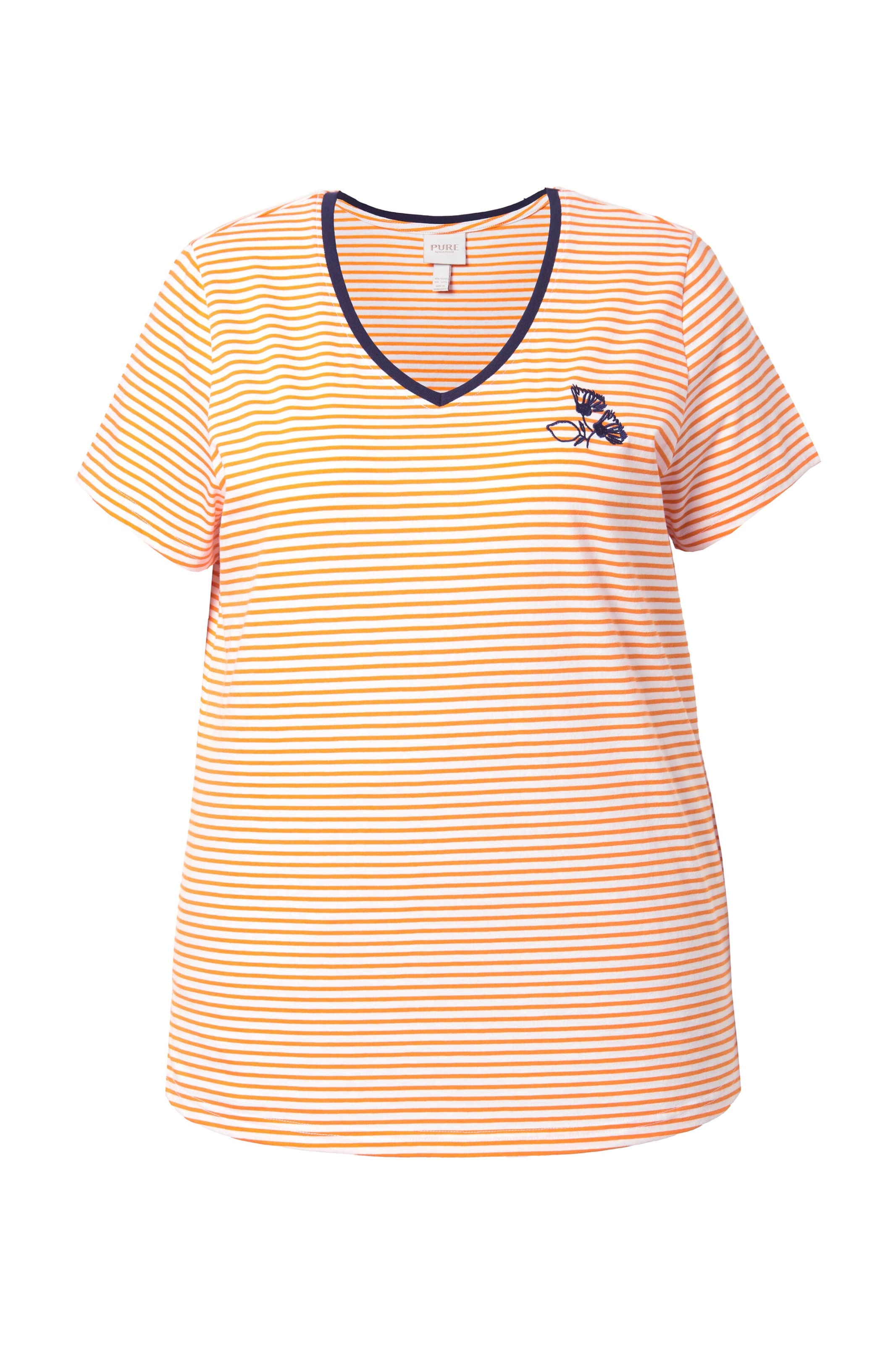 Ulla Popken Shirt in Geel: voorkant