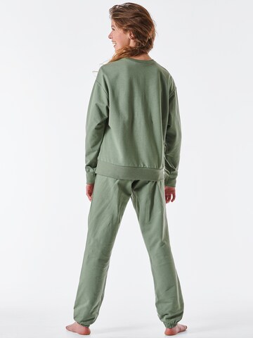 SCHIESSER Pajamas 'Original Classics' in Green