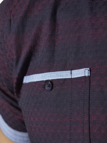 Jan Vanderstorm Comfort fit Overhemd 'Leikvard' in Rood