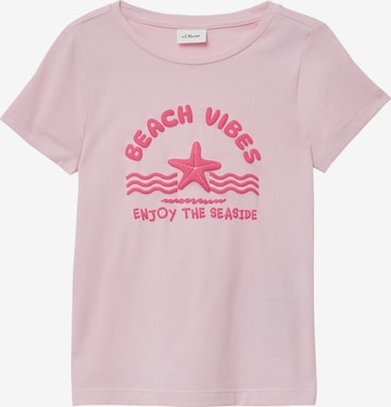 s.Oliver T-Shirt in Pink: Vorderseite