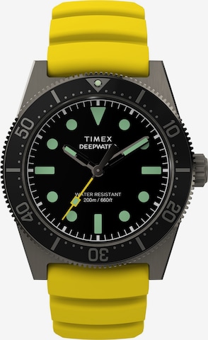 TIMEX Analoog horloge 'Deepwater Reef 200' in Geel: voorkant