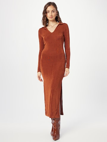 Daisy Street Dress in Brown: front