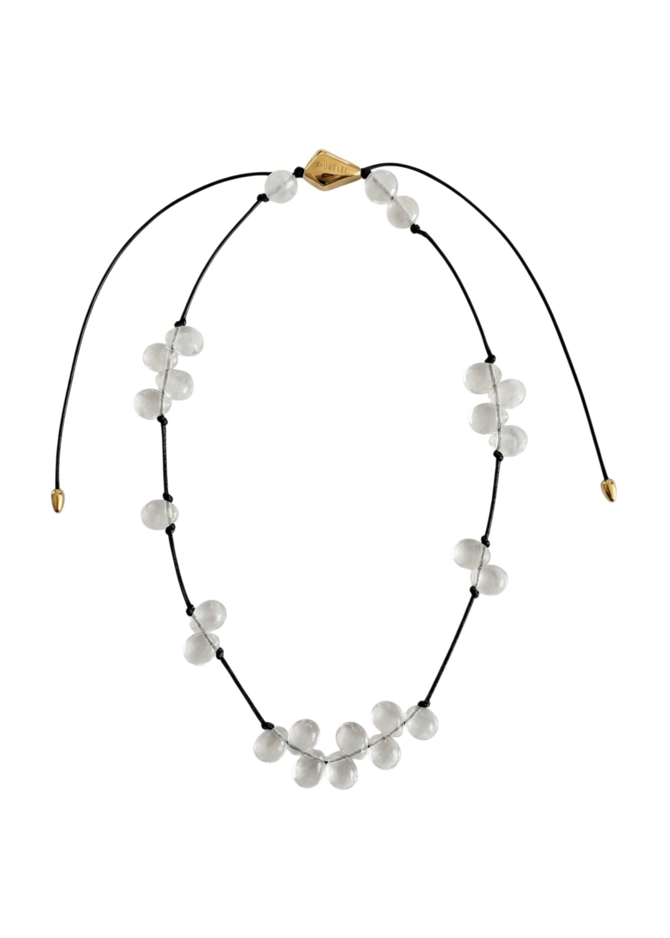 PURELEI Ketting 'Clarity' in 40 - 45cm in de kleur Goud / Offwhite, Productweergave